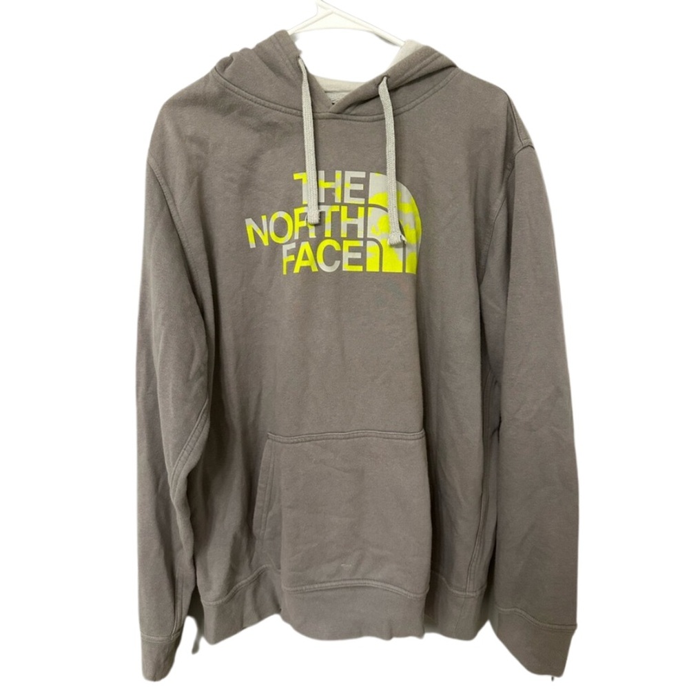 The North Face Sweater Logo Pullover Hoodie Grey Men’s Large